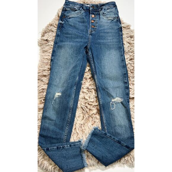 Zara women’s button zipper distressed skinny jeans - Picture 15 of 16